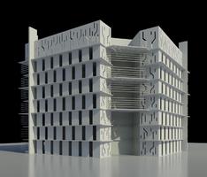 A CONCEPTUAL MASS OF AN OFFICE BUILDING