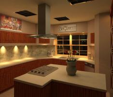 Kitchen Interior Rendering