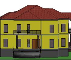 simple house 3d elevation