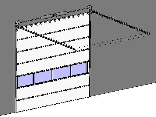 Clopay Commercial Sectional Overhead Garage Door - Model 525