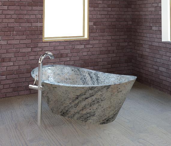 Monolithic Stone Bath Tub