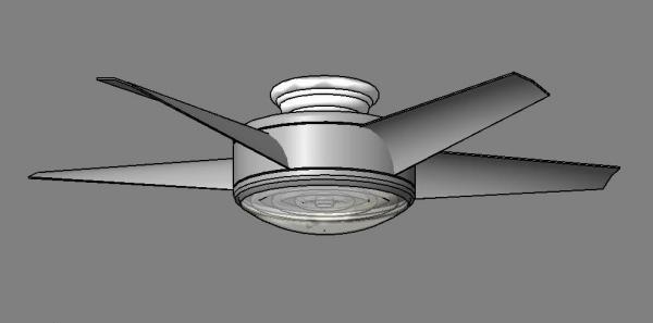 52" Surface Ceiling Fan Retro look