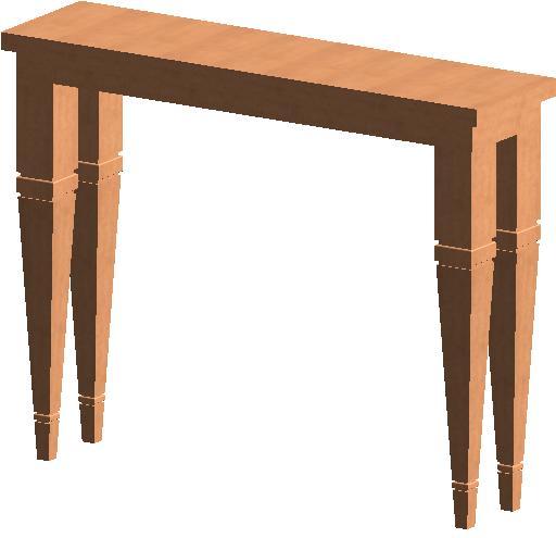 Traditional sofa table