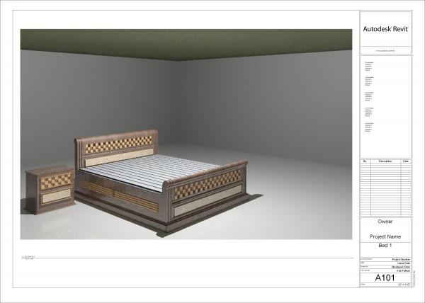 wooden bed  by Mustaeed Khan