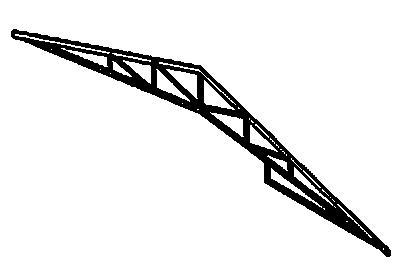 Truss-Scissor Long span-Brg Pt-Plumb cut