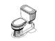 Kohler - K-3546 Barrington Pressure Lite Toilet