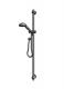 Handheld shower rose with optional rail