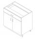 AWI 212 - Base Cabinet - 1 Drawer, 2 Door