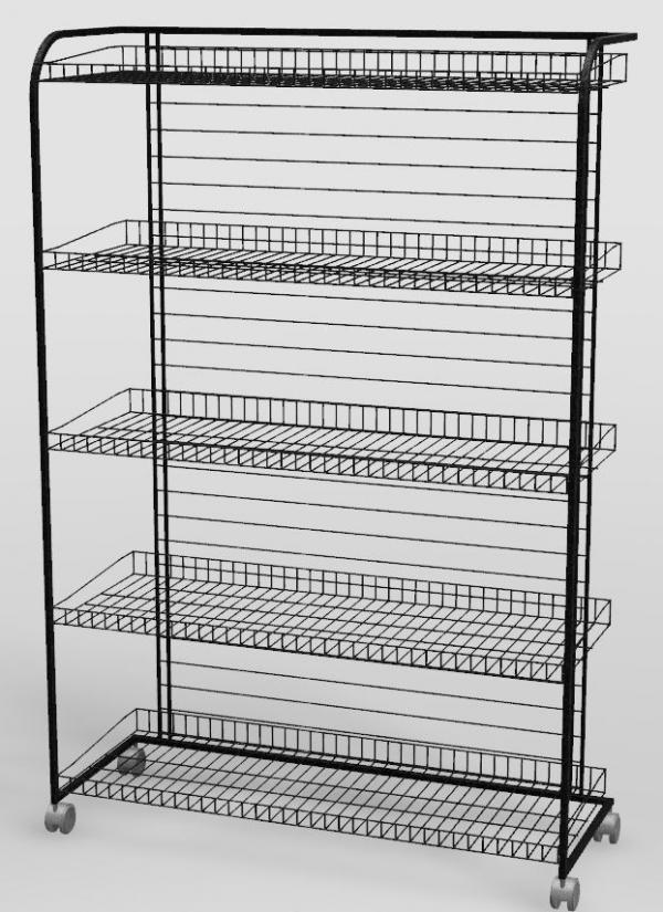 Mobile Wire Display Rack for Retail - Updated