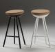 HighTower Boet Modern Bar Stools / Metal Frame - Cork Seat