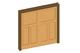 Int-DblPocket-3 Panel-Craftsmans Casing Door