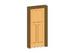 Int-Single-3 Panel-Craftsman Casing Door