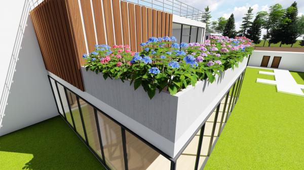 Flower Box L shape - R-117