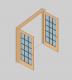 Revit Stock Interior Dbl Doors, Static Open