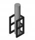 Gas Cylinder Rack, 1 Tank (1x1), USAsafety.com