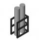 Gas Cylinder Rack, 2 Tanks (1x2), USAsafety.com