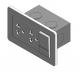 Duplex Universal Convenience Outlet & Reading Light Switch