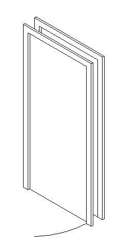 45 DEGREE SWING DOOR ON PLAN