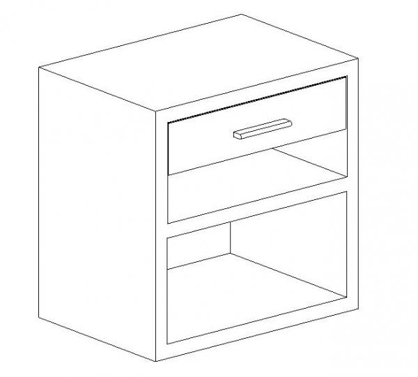 Livia 1 Drawer Nightstand