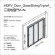 AGRV_Door_GlassSlidingTriple_三落地窗門curse