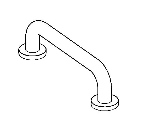 ADA GRAB BAR-POOL TRANSFER - 3D