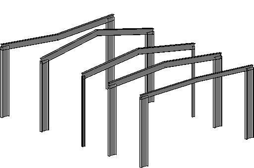 Steel construction frame