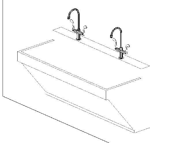 Double Scrub Sink