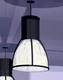 Glass and Steel Pendant Fixture