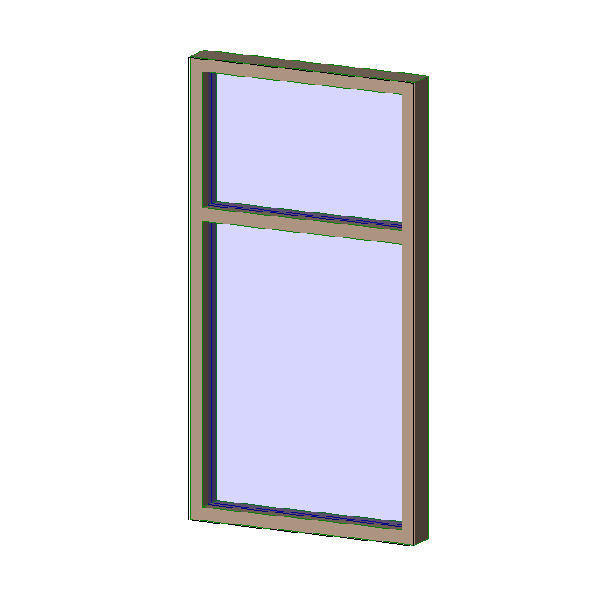 Aluminum Exterior Window - 1 wide x 2 high