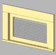 Louvered Attic Vent Window