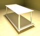 White glass coffee table