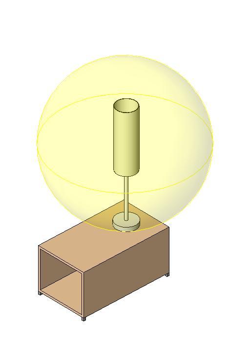 End Table with working light