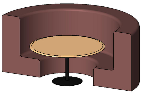 Object Round Seating Booth | truongquoctesaigon.edu.vn