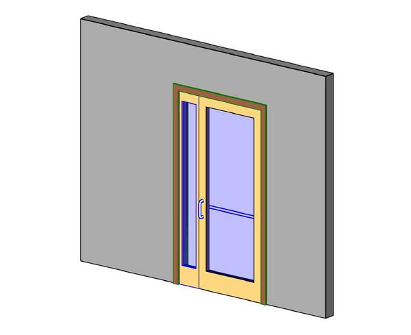 GLASS DOOR W/ SIDELITE