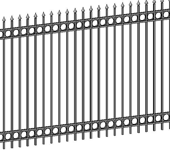 Iron fence