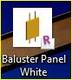 Panel baluster